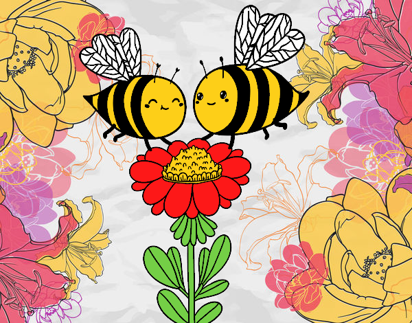 Pareja de abejas