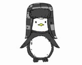 Pingüino con gorro