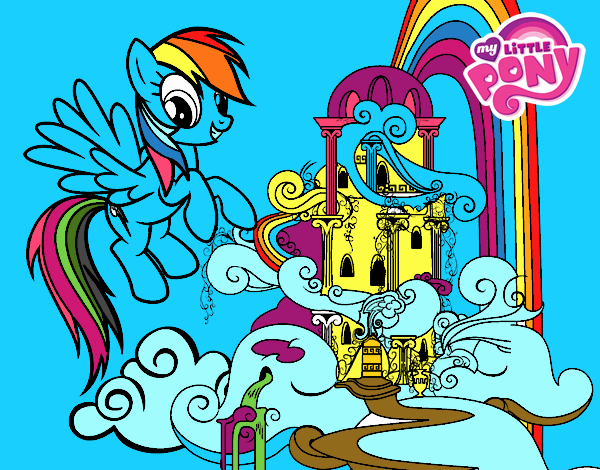 Rainbow Dash en su palacio