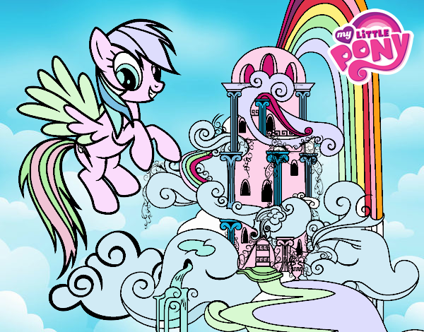 Rainbow Dash en su palacio