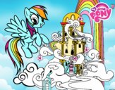 Rainbow Dash en su palacio