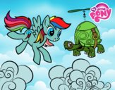 Rainbow Dash y la tortuga tanque