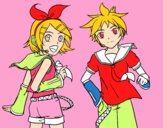 Rin y Len Kagamine Vocaloid