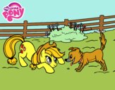 Applejack y Winona