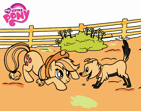 Applejack y Winona