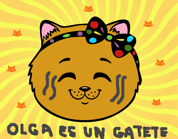 Cara de gatita feliz