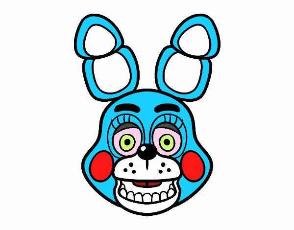 Cara de Toy Bonnie de Five Nights at Freddy's