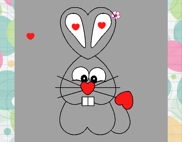 Conejo corazón