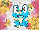 Froakie saludando