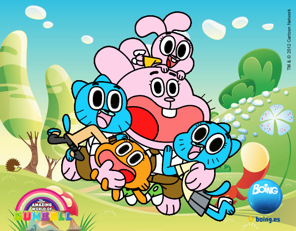 Gumball y amigos contentos