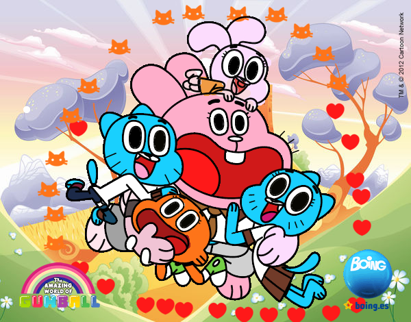 Gumball y amigos contentos