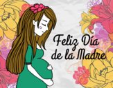 Mamá embarazada en el día de la madre