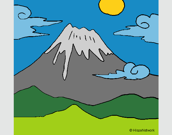 Dibujo de Monte Fuji pintado por en Dibujosnet el día 221020 a las  063734 Imprime pinta o colorea tus propios dibujos
