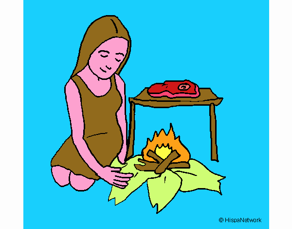 Dibujo de Mujer cocinando pintado por en  el día 22-01-21 a las  17:17:46. Imprime, pinta o colorea tus propios dibujos!