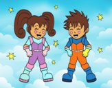 Niños astronautas