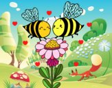 Pareja de abejas