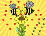 Pareja de abejas