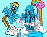 Rainbow Dash en su palacio