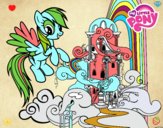 Rainbow Dash en su palacio