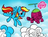 Rainbow Dash y la tortuga tanque