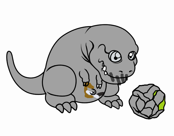 Tyrannosaurus rex jugando