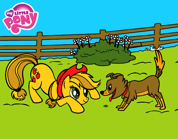 Applejack y Winona