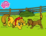 Applejack y Winona