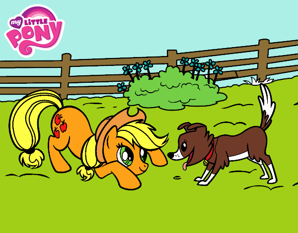 Applejack y Winona