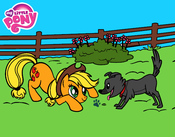 Applejack y Winona