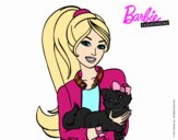 Barbie con su linda gatita