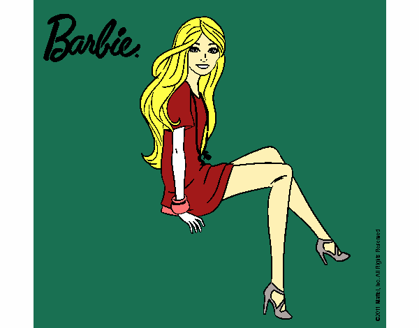 Barbie sentada