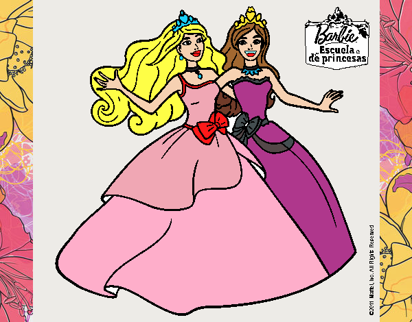 Barbie y su amiga súper felices