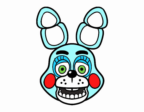 Cara de Toy Bonnie de Five Nights at Freddy's