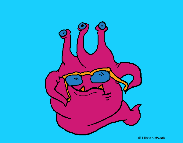 Extraterrestre con gafas