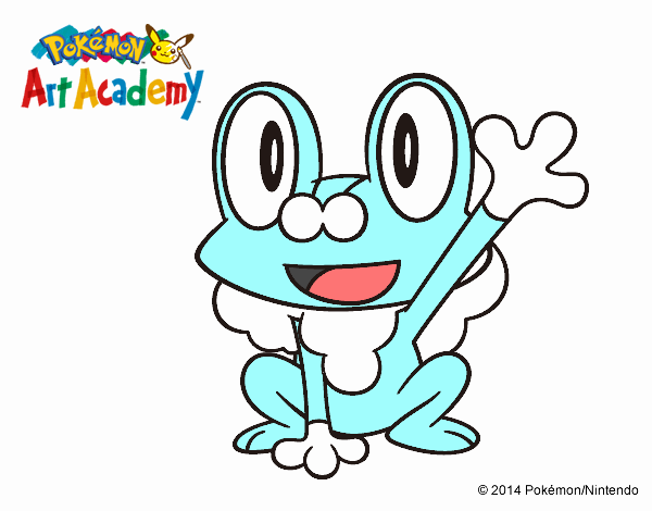 Froakie saludando