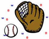 Guante y bola de béisbol