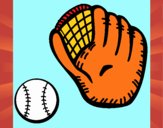 Guante y bola de béisbol