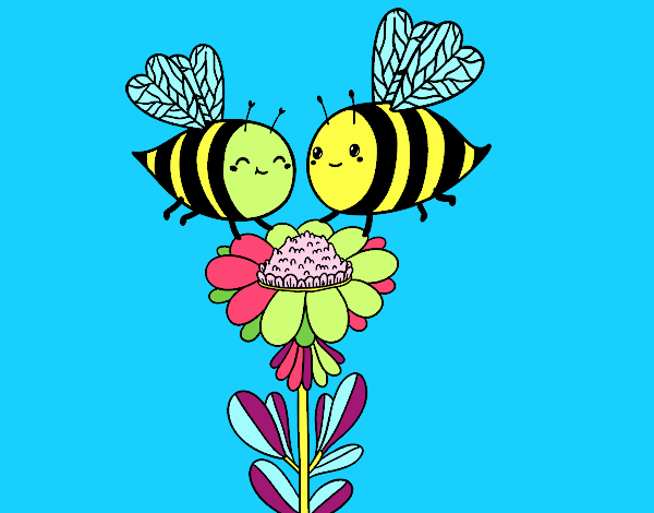 Pareja de abejas