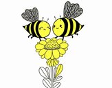 Pareja de abejas