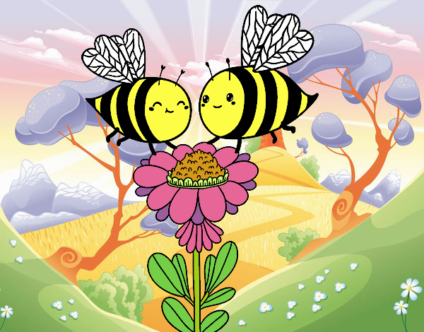 Pareja de abejas