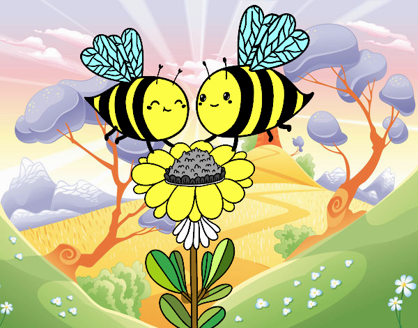 Pareja de abejas