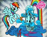 Rainbow Dash en su palacio