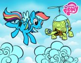 Rainbow Dash y la tortuga tanque