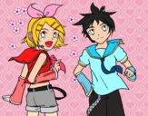 Rin y Len Kagamine Vocaloid