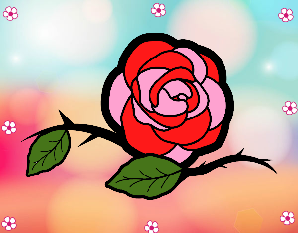 Dibujo de una pequeña rosa para una bella mujer pintado por en   el día 25-01-21 a las 22:04:32. Imprime, pinta o colorea tus propios dibujos !