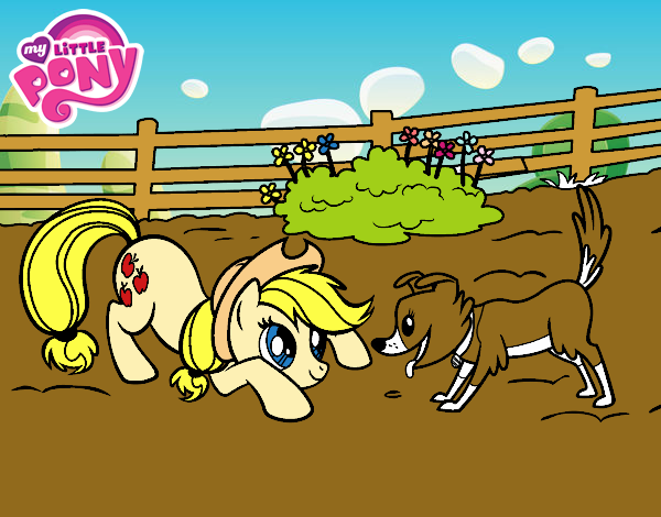 Applejack y Winona