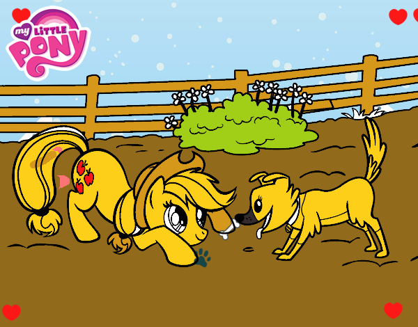 Applejack y Winona