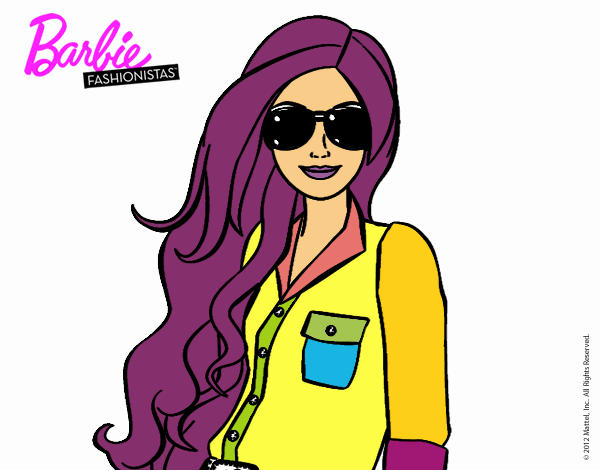 Barbie con gafas de sol