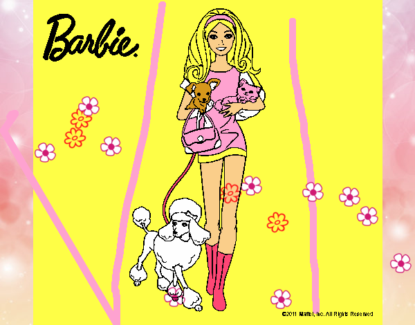 Barbie con sus mascotas