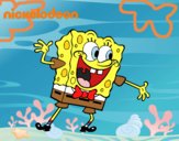 Bob Esponja saludando